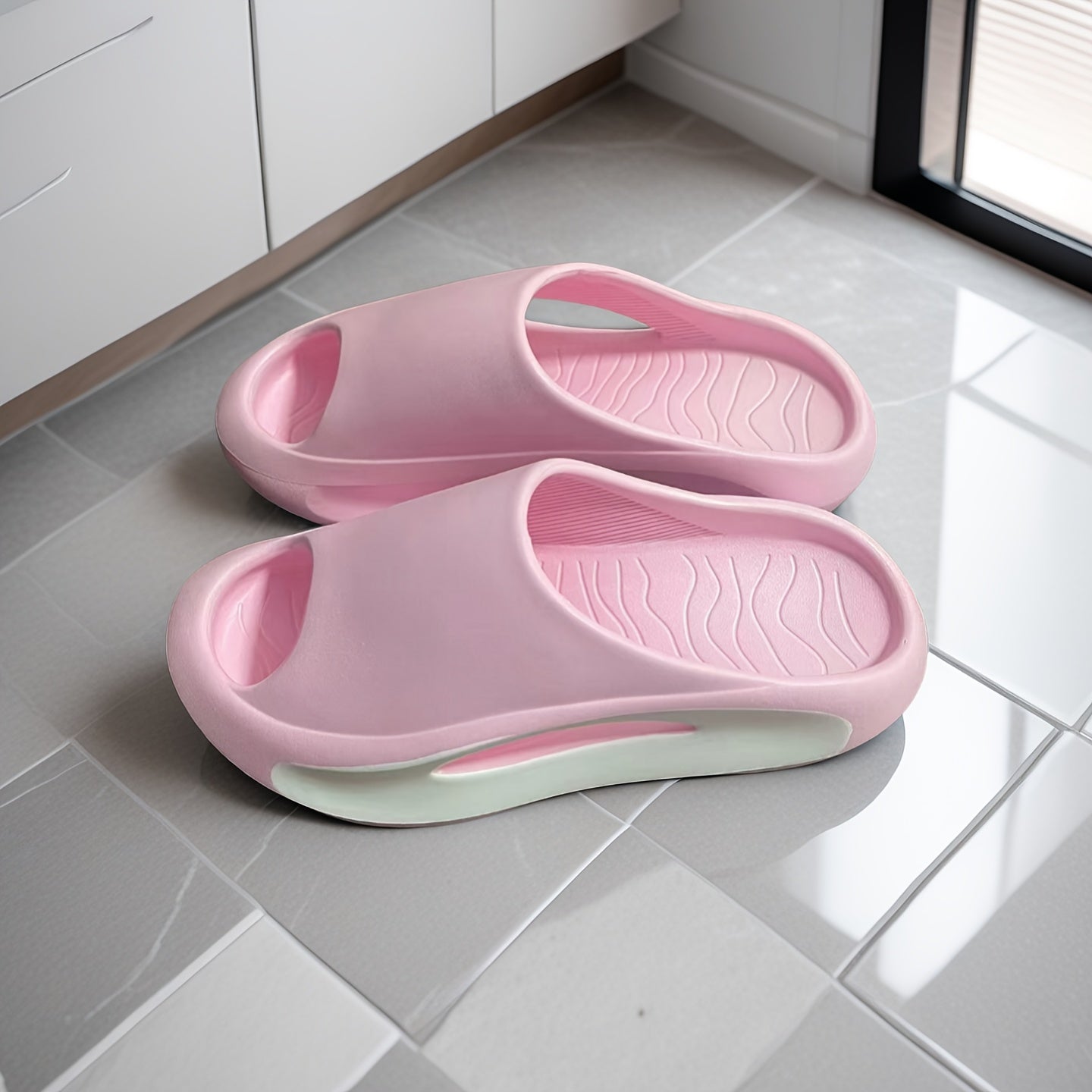 Women'S Lightweight EVA Slippers, Non-Slip, Durable Contrasting Design Is Suitable for Indoor And Outdoor Use, All Seasons Comfortable Casual Shoes, Durable Slippers
