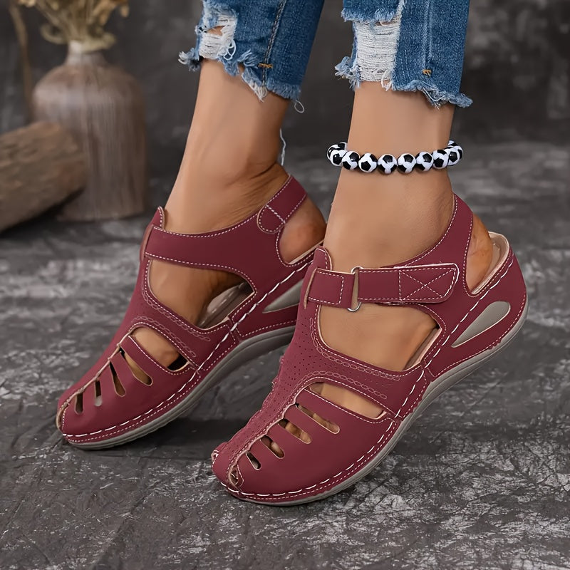 Ladies' comfortable wedge sandals, lightweight and comfortable in eleven colors