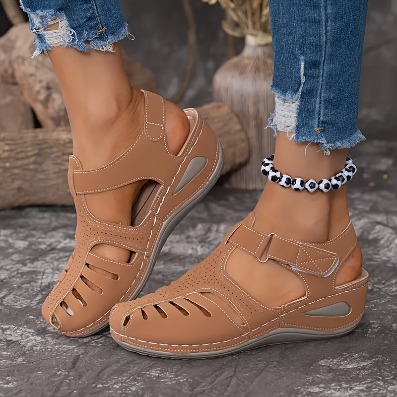 Ladies' comfortable wedge sandals, lightweight and comfortable in eleven colors