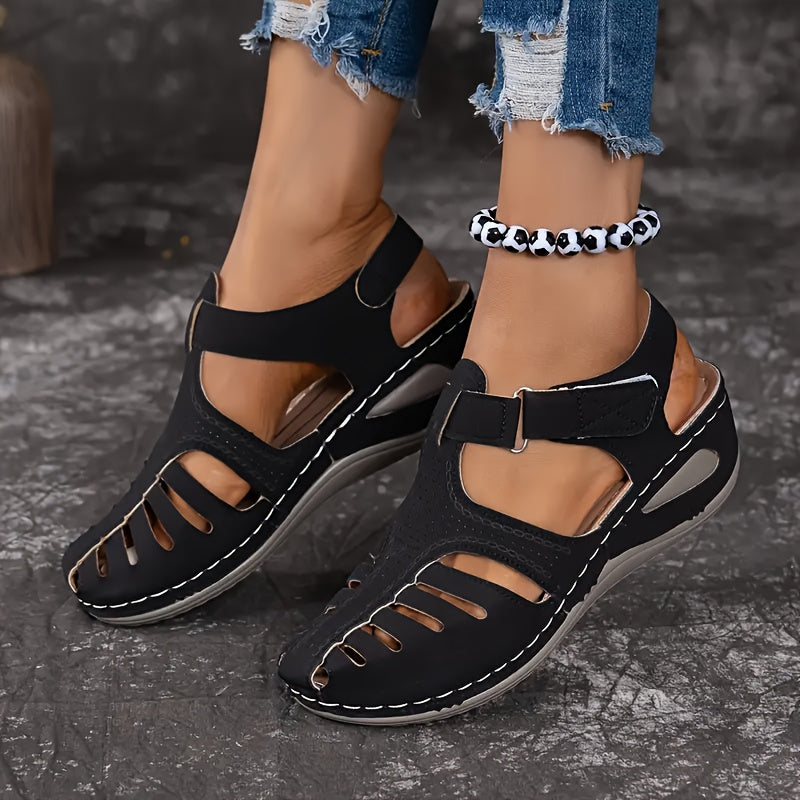 Ladies' comfortable wedge sandals, lightweight and comfortable in eleven colors