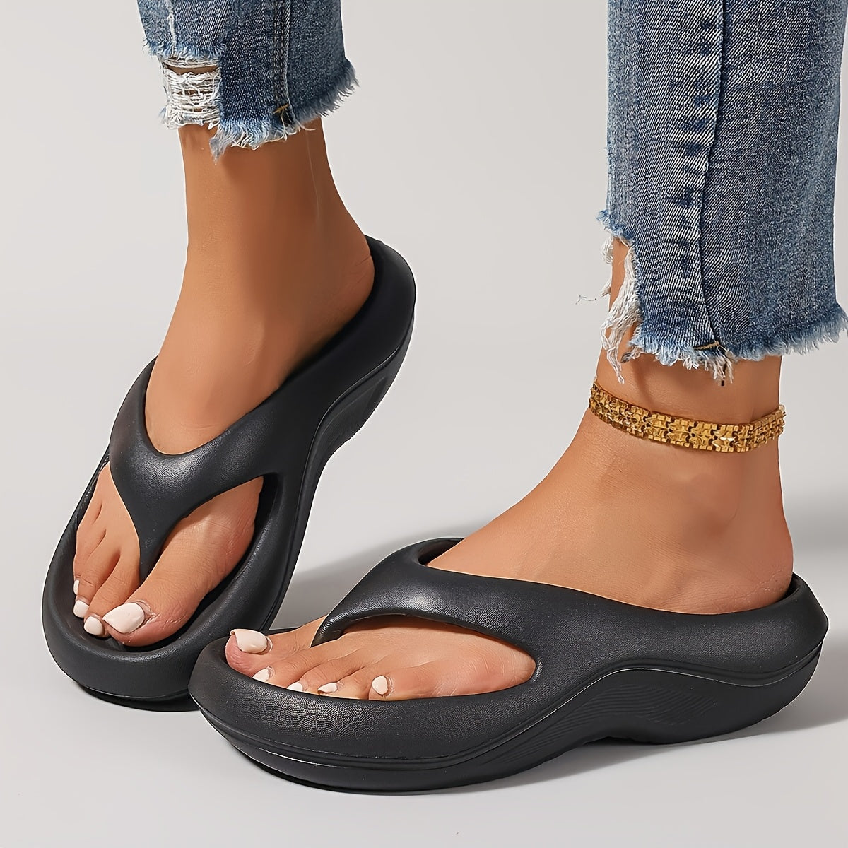 [Comfortable EVA Slippers] Lightweight Soft-soled Ladies' Comfortable EVA Slippers | Arch Support, Suitable for All Seasons, Indoors, Outdoors And On The Beach