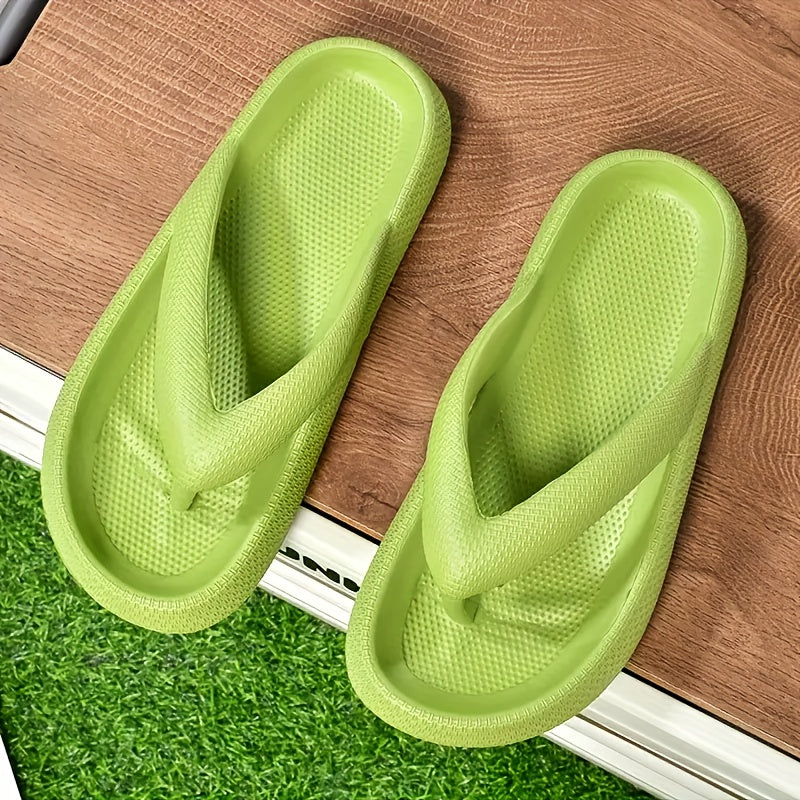 [Vibrant EVA Flip Flops] Soft & Cushioned EVA Flip Flops for Women & Men - Vibrant Orange Beach Slides with Non-Slip Sole, Lightweight & Comfortable for Summer, Bath, Spa, and Walking | Vibrant Flip Flops | EVA Sandals