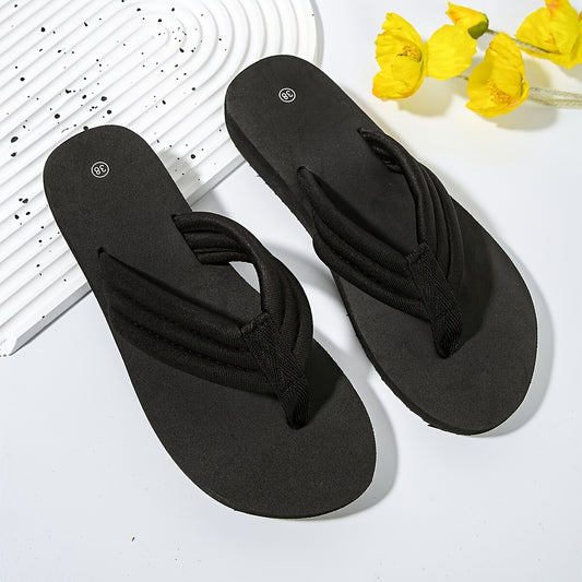 Women'S Black Slide Sandals - Flat Heel, Open Toe, Fabric Upper & Lining, Synthetic Insole, Faux Sole, Casual Summer Footwear, Casual Summer Footwear | Elegant Flat Sandals | Fabric Upper Sandals