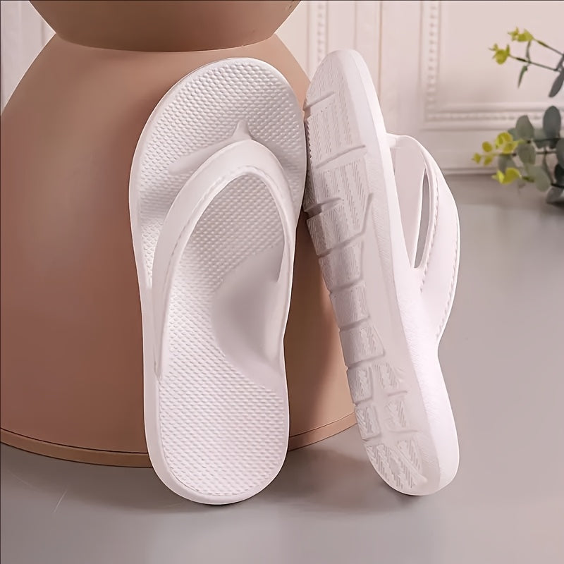[Lightweight Sandals] Lightweight Women's Slide Sandals | Slip-On Open-Toe Flat Sole Beach Shoes, All-Season Casual Comfort in Black & Navy Blue