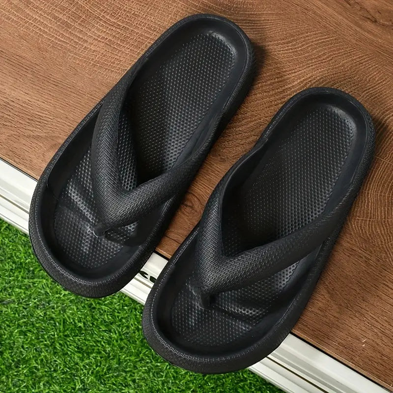 [Vibrant EVA Flip Flops] Soft & Cushioned EVA Flip Flops for Women & Men - Vibrant Orange Beach Slides with Non-Slip Sole, Lightweight & Comfortable for Summer, Bath, Spa, and Walking | Vibrant Flip Flops | EVA Sandals
